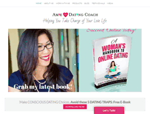 Tablet Screenshot of amiethedatingcoach.com